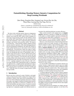 FusionStitching: Boosting Memory Intensive Computations for Deep
  Learning Workloads