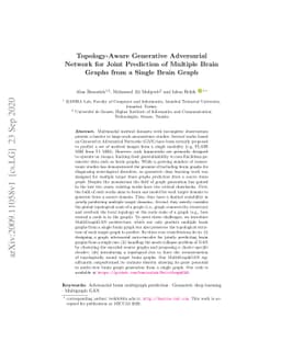 Topology-Aware Generative Adversarial Network for Joint Prediction of
  Multiple Brain Graphs from a Single Brain Graph