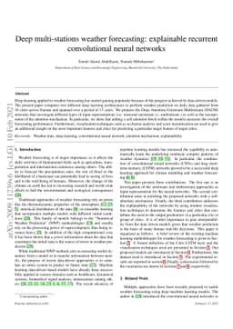 Deep multi-stations weather forecasting: explainable recurrent
  convolutional neural networks