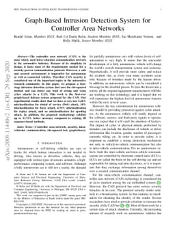 Graph-Based Intrusion Detection System for Controller Area Networks