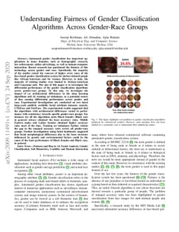 Understanding Fairness of Gender Classification Algorithms Across
  Gender-Race Groups