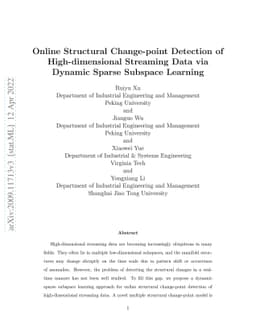 Online Structural Change-point Detection of High-dimensional Streaming
  Data via Dynamic Sparse Subspace Learning