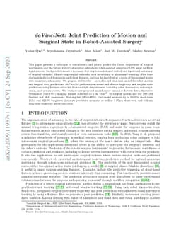 daVinciNet: Joint Prediction of Motion and Surgical State in
  Robot-Assisted Surgery