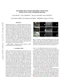 Multispectral Fusion for Object Detection with Cyclic Fuse-and-Refine
  Blocks