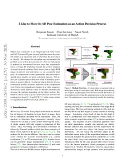 I Like to Move It: 6D Pose Estimation as an Action Decision Process