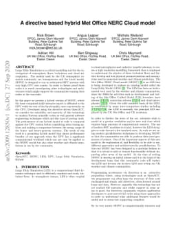 A directive based hybrid Met Office NERC Cloud model