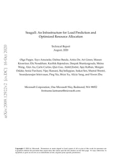 Seagull: An Infrastructure for Load Prediction and Optimized Resource
  Allocation