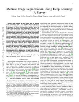 Medical Image Segmentation Using Deep Learning: A Survey