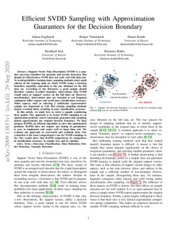 Efficient SVDD Sampling with Approximation Guarantees for the Decision
  Boundary
