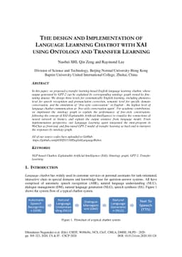The design and implementation of Language Learning Chatbot with XAI
  using Ontology and Transfer Learning