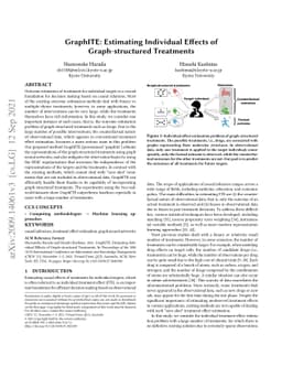 GraphITE: Estimating Individual Effects of Graph-structured Treatments