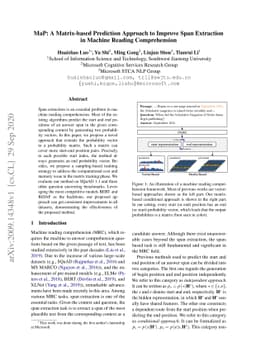MaP: A Matrix-based Prediction Approach to Improve Span Extraction in
  Machine Reading Comprehension