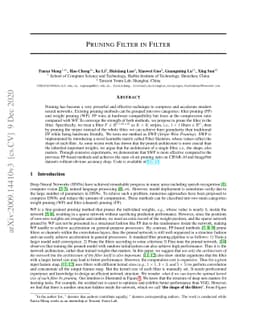 Pruning Filter in Filter