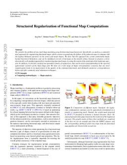 Structured Regularization of Functional Map Computations