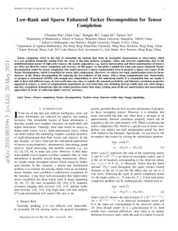 Low-Rank and Sparse Enhanced Tucker Decomposition for Tensor Completion