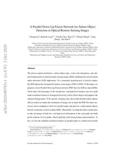 A Parallel Down-Up Fusion Network for Salient Object Detection in
  Optical Remote Sensing Images