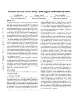 GECKO: Reconciling Privacy, Accuracy and Efficiency in Embedded Deep
  Learning