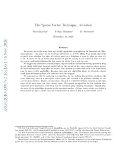 The Sparse Vector Technique, Revisited