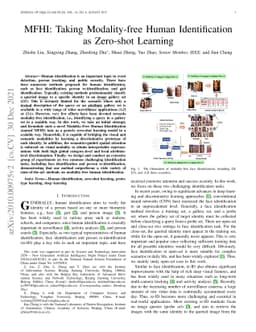 Taking Modality-free Human Identification as Zero-shot Learning