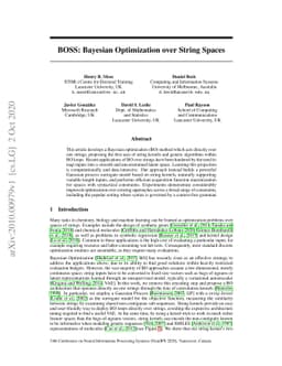 BOSS: Bayesian Optimization over String Spaces