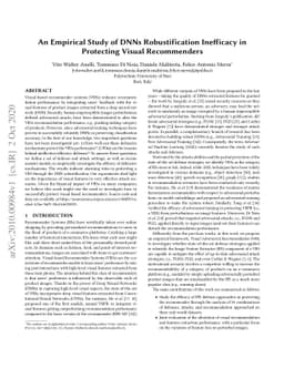An Empirical Study of DNNs Robustification Inefficacy in Protecting
  Visual Recommenders
