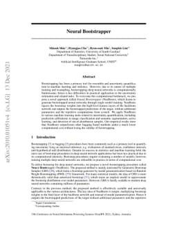 Neural Bootstrapper