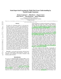 Semi-Supervised Learning for Multi-Task Scene Understanding by Neural
  Graph Consensus