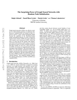 The Surprising Power of Graph Neural Networks with Random Node
  Initialization