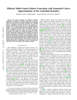 Efficient Multi-Contact Pattern Generation with Sequential Convex
  Approximations of the Centroidal Dynamics