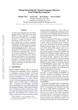 Mining Knowledge for Natural Language Inference from Wikipedia
  Categories
