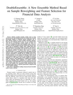 DoubleEnsemble: A New Ensemble Method Based on Sample Reweighting and
  Feature Selection for Financial Data Analysis