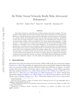 Do Wider Neural Networks Really Help Adversarial Robustness?