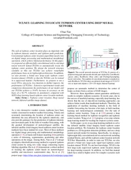TCLNet: Learning to Locate Typhoon Center Using Deep Neural Network