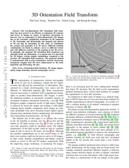 3D Orientation Field Transform