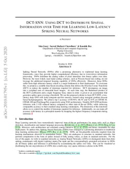 DCT-SNN: Using DCT to Distribute Spatial Information over Time for
  Learning Low-Latency Spiking Neural Networks