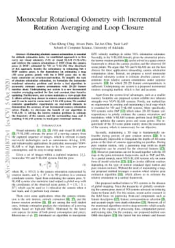 Monocular Rotational Odometry with Incremental Rotation Averaging and
  Loop Closure