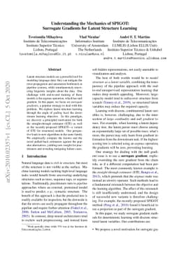 Understanding the Mechanics of SPIGOT: Surrogate Gradients for Latent
  Structure Learning