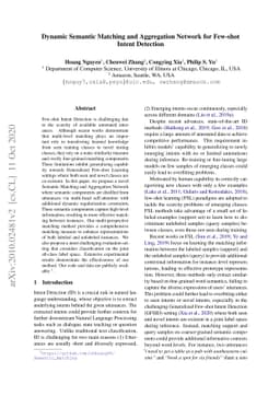 Dynamic Semantic Matching and Aggregation Network for Few-shot Intent
  Detection
