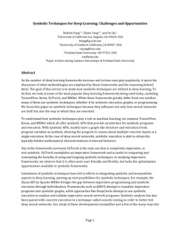 Symbolic Techniques for Deep Learning: Challenges and Opportunities