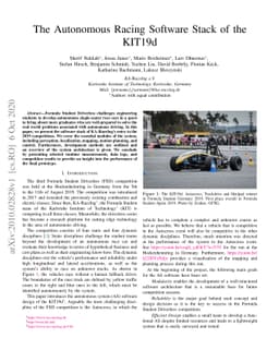 The Autonomous Racing Software Stack of the KIT19d