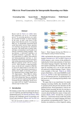 PRover: Proof Generation for Interpretable Reasoning over Rules