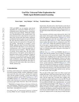 UneVEn: Universal Value Exploration for Multi-Agent Reinforcement
  Learning