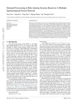 Demand Forecasting in Bike-sharing Systems Based on A Multiple
  Spatiotemporal Fusion Network