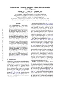 Exploring and Evaluating Attributes, Values, and Structures for Entity
  Alignment