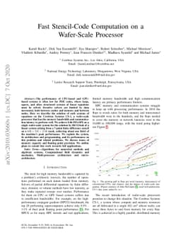 Fast Stencil-Code Computation on a Wafer-Scale Processor