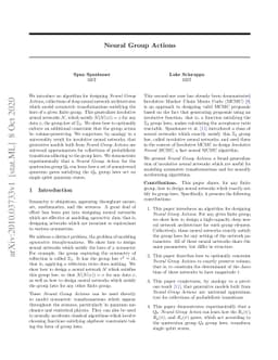 Neural Group Actions