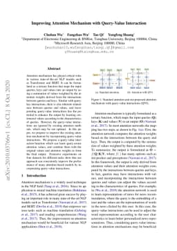 Improving Attention Mechanism with Query-Value Interaction
