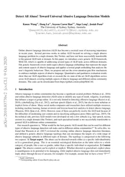 Detect All Abuse! Toward Universal Abusive Language Detection Models
