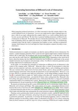 Generating Instructions at Different Levels of Abstraction