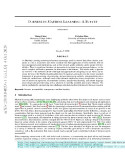 Fairness in Machine Learning: A Survey